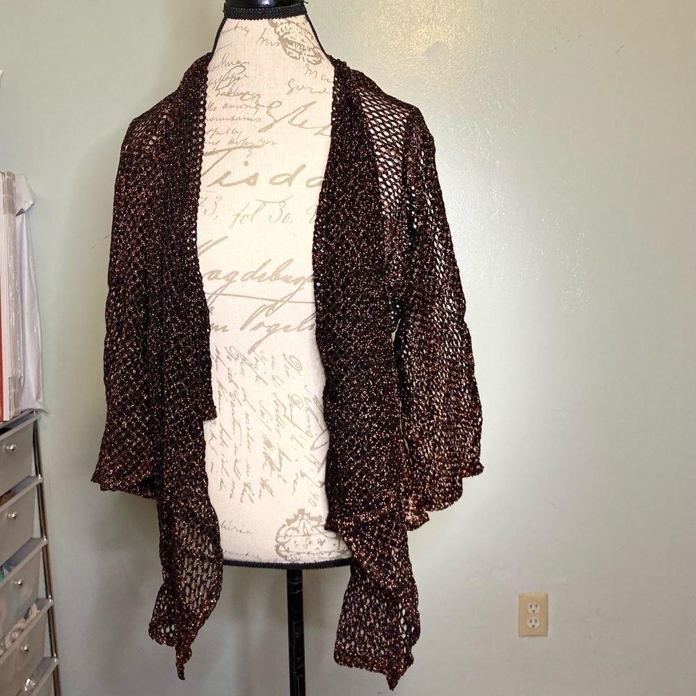 NWOT Womens Fishnet cardigan
